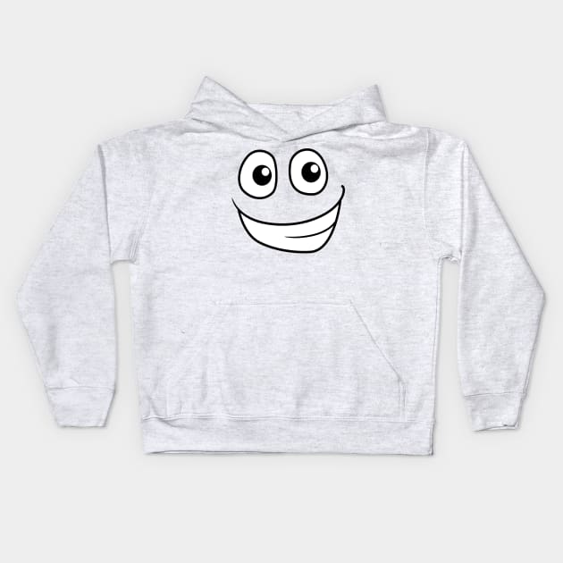 funny emoji cartoon face Kids Hoodie by MNZStar